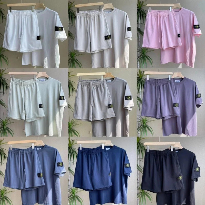 Stone Island T-Shirt/Shorts Set [39 styles]