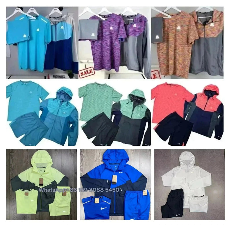Nike Running Short-sleeved Three-piece Suit [35 styles] | 7598440490