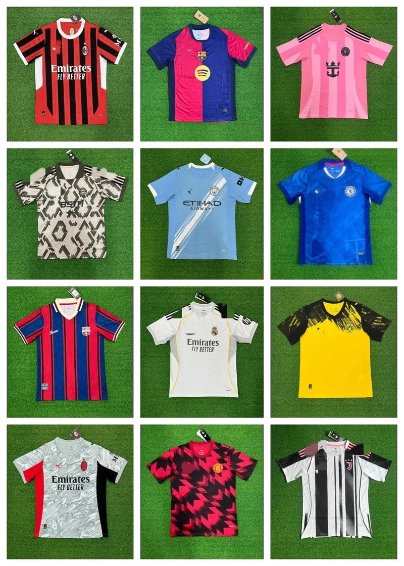 AC Milan, FC Barcelona, Inter Miami, Bayern Munich, Manchester City, Chelsea, Real Madrid, Borussia Dortmund, Juventus 24-26 Football Jerseys [40 styles]