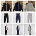 Burberry Stripe Zip-Up Hoodie & Jogger Set