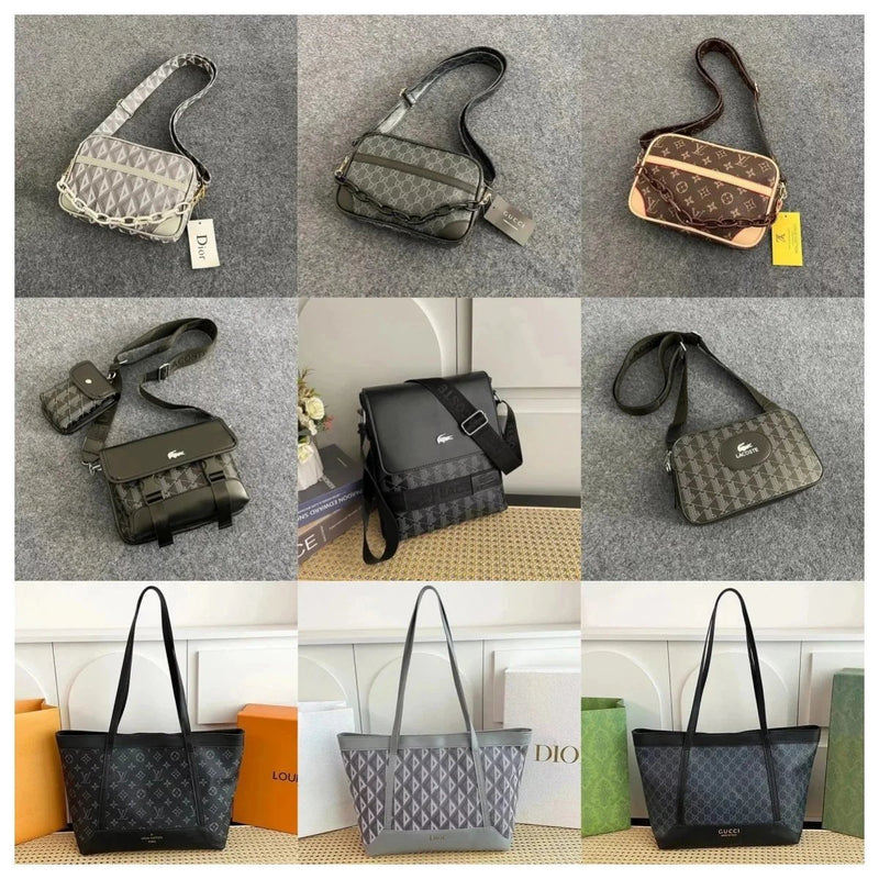 Lacoste, Dior, Gucci, Louis Vuitton Crossbody & Tote Bags [32 styles]