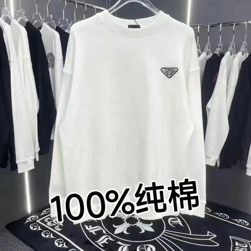 Prada Triangle Logo Sweatshirt [4 styles]