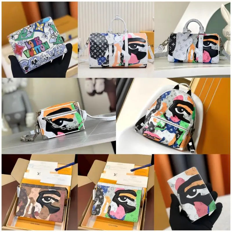 Louis Vuitton Graffiti Eye Print Backpack, Card Holder & Duffle Bag Collection