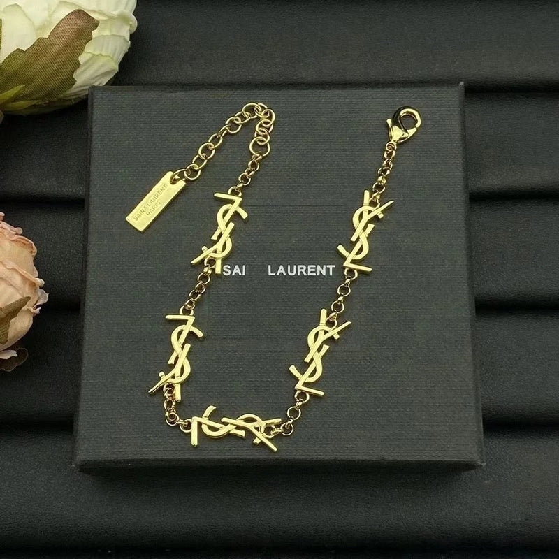 Saint Laurent Monogram Chain Bracelet [2 styles]