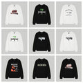 Balenciaga Punk Letters Printed Long Sleeve Sweatshirts