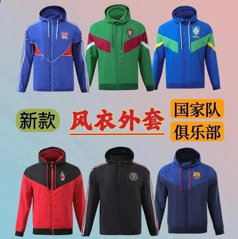 National Team Club Windbreaker Jackets [New Arrival, Long-Sleeve Football Style] | 7576949150