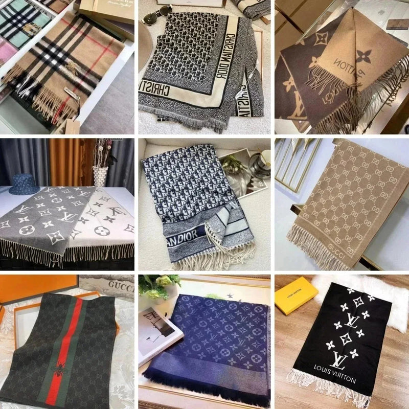 Dior Oblique / Gucci GG Supreme / Louis Vuitton Monogram / Burberry Check Scarf [35 styles]