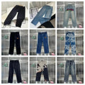 Louis Vuitton Monogram Retro Waist Straight Patchwork Dad Jeans