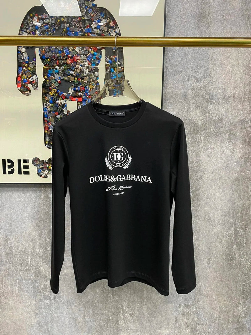DOLCE&GABBANA Milano Italia Logo Long Sleeve T-Shirt