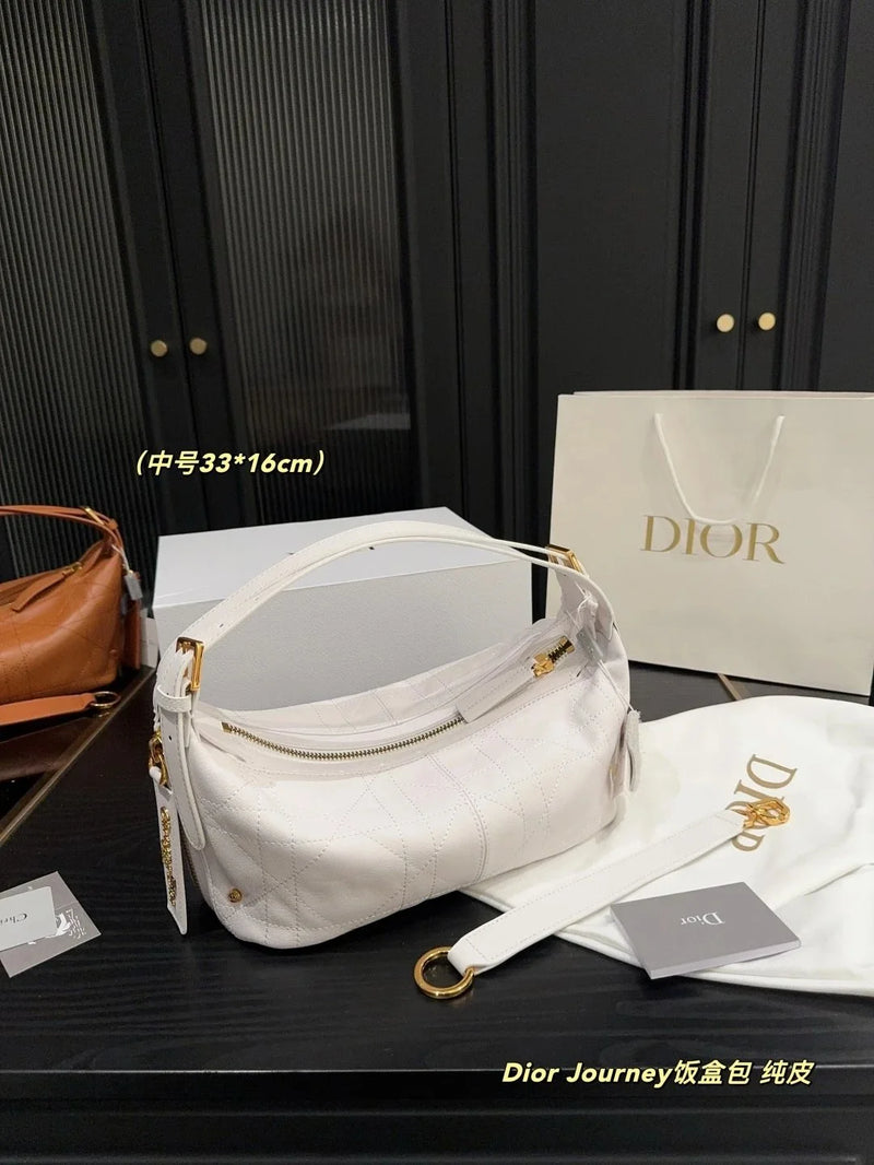Dior Journey Hobo Bag [Medium 33*16cm, Genuine Leather]