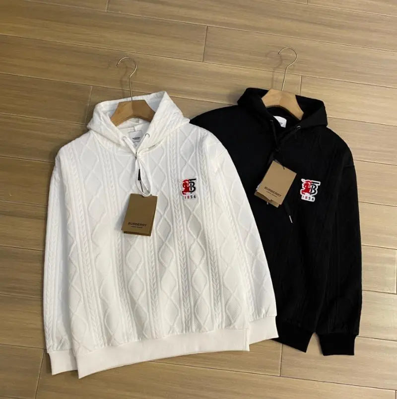 Burberry Cable Knit Hoodie [White & Black Options]