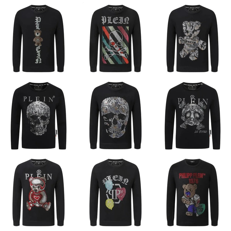 Philipp Plein Skull & Teddy Bear Embellished Sweatshirt