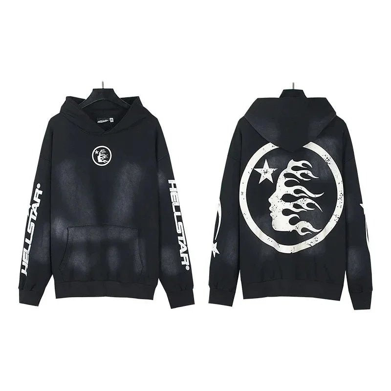 HELLSTAR Flame Moon Hoodie [34 styles]