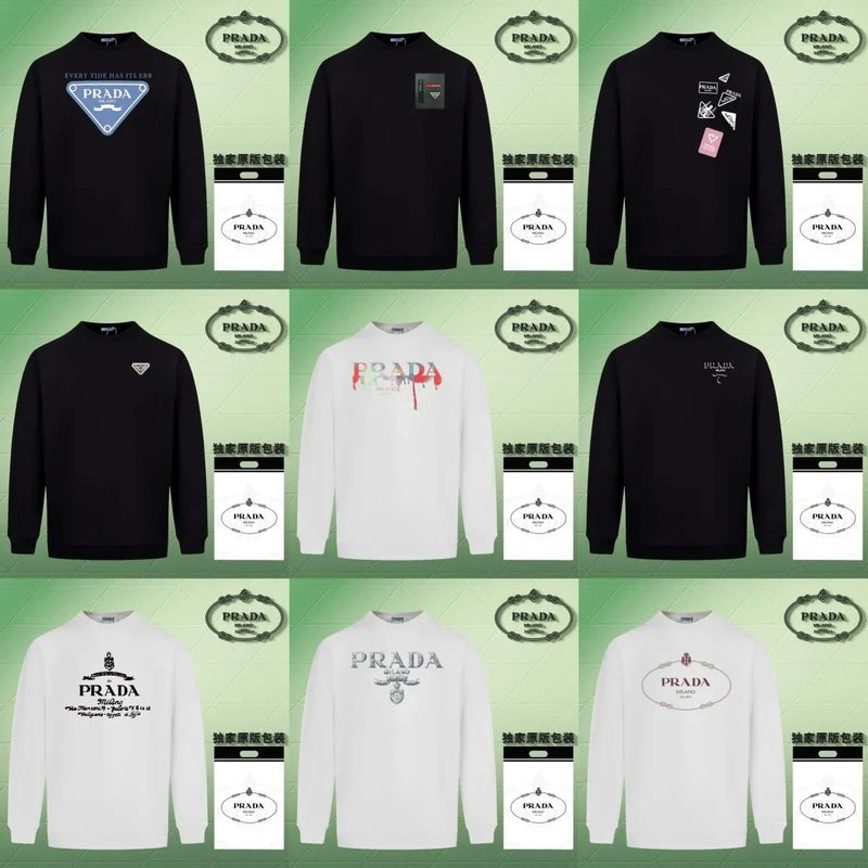 PRADA Logo Print Sweatshirts [40 styles]