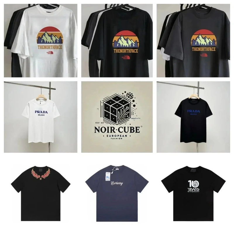 The North Face / Prada / Noir Cube / Burberry / Givenchy Graphic T-Shirts [40 styles]