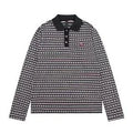 Chrome Hearts Cross Print Long-Sleeve Polo Shirt