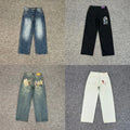 Denim Jeans [4 Styles: Blue, Black, Patched, Embroidered]