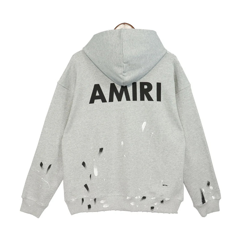 AMIRI Paint Splatter Hoodie & Louis Vuitton Sweatshirt