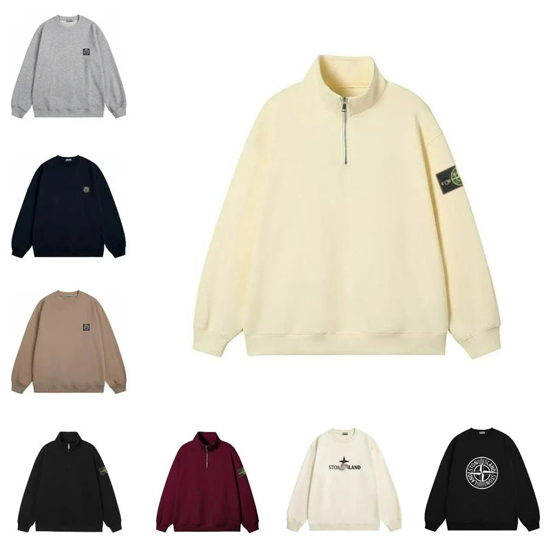 Stone Island Compass Logo Sweatshirts [Multiple Colors & Styles]