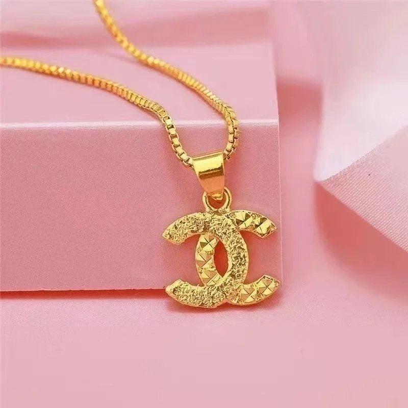 Chanel CC Logo Pendant Necklace
