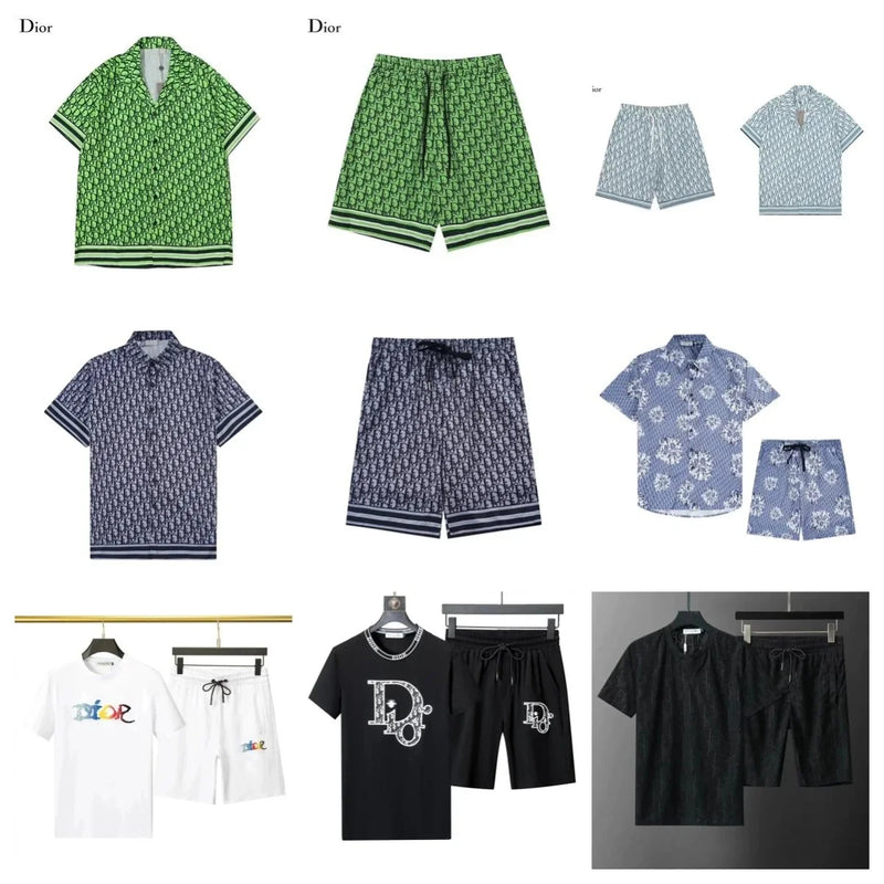 Dior Oblique T-Shirt/Shorts Sets