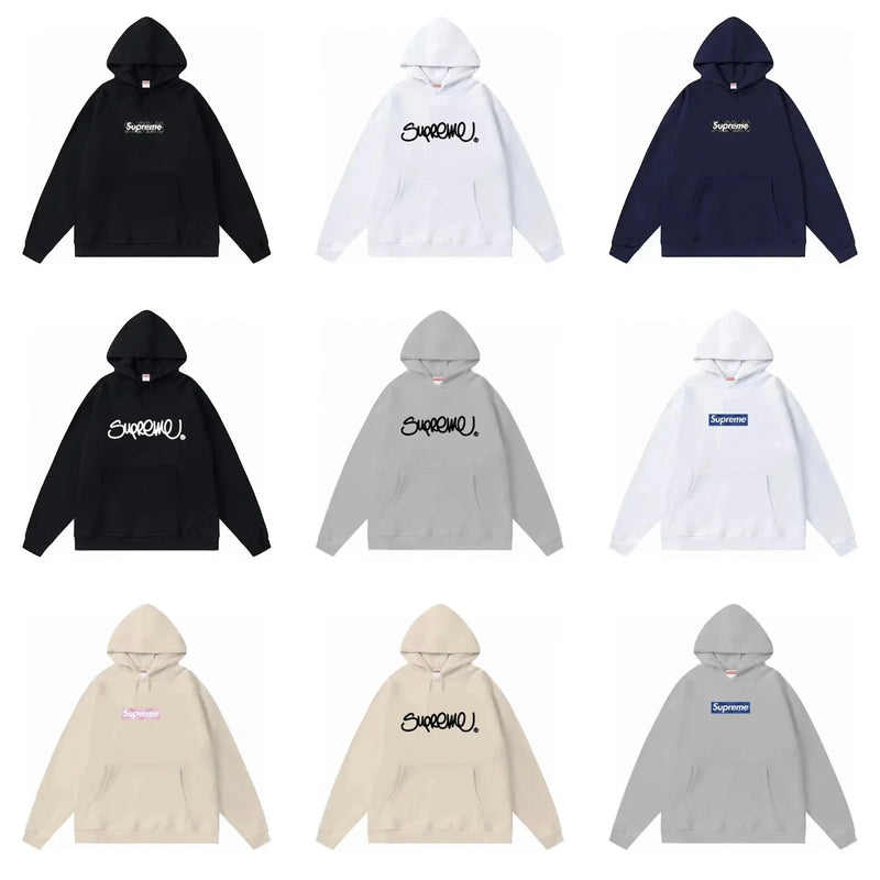 Supreme Lettering Print Hoodie
