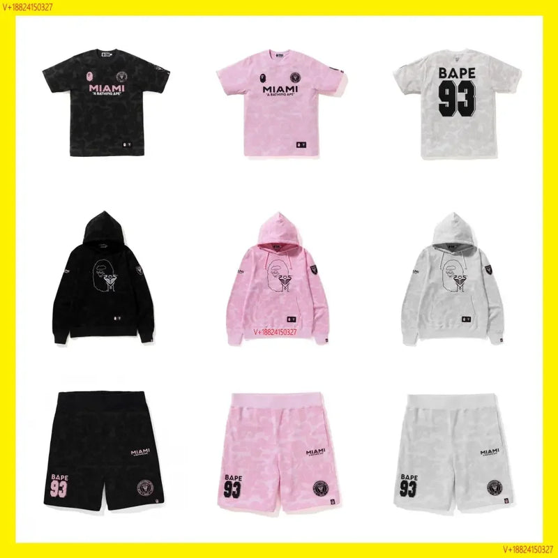 BAPE x Inter Miami 93 Hoodies/T-Shirts/Shorts Collection