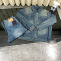 Louis Vuitton Monogram Denim Jacket and Jeans Set | 7572701138