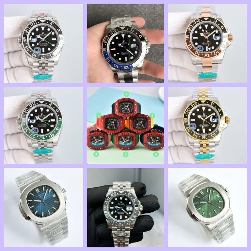 Rolex GMT-Master II & Patek Philippe Nautilus Watches [18 styles]