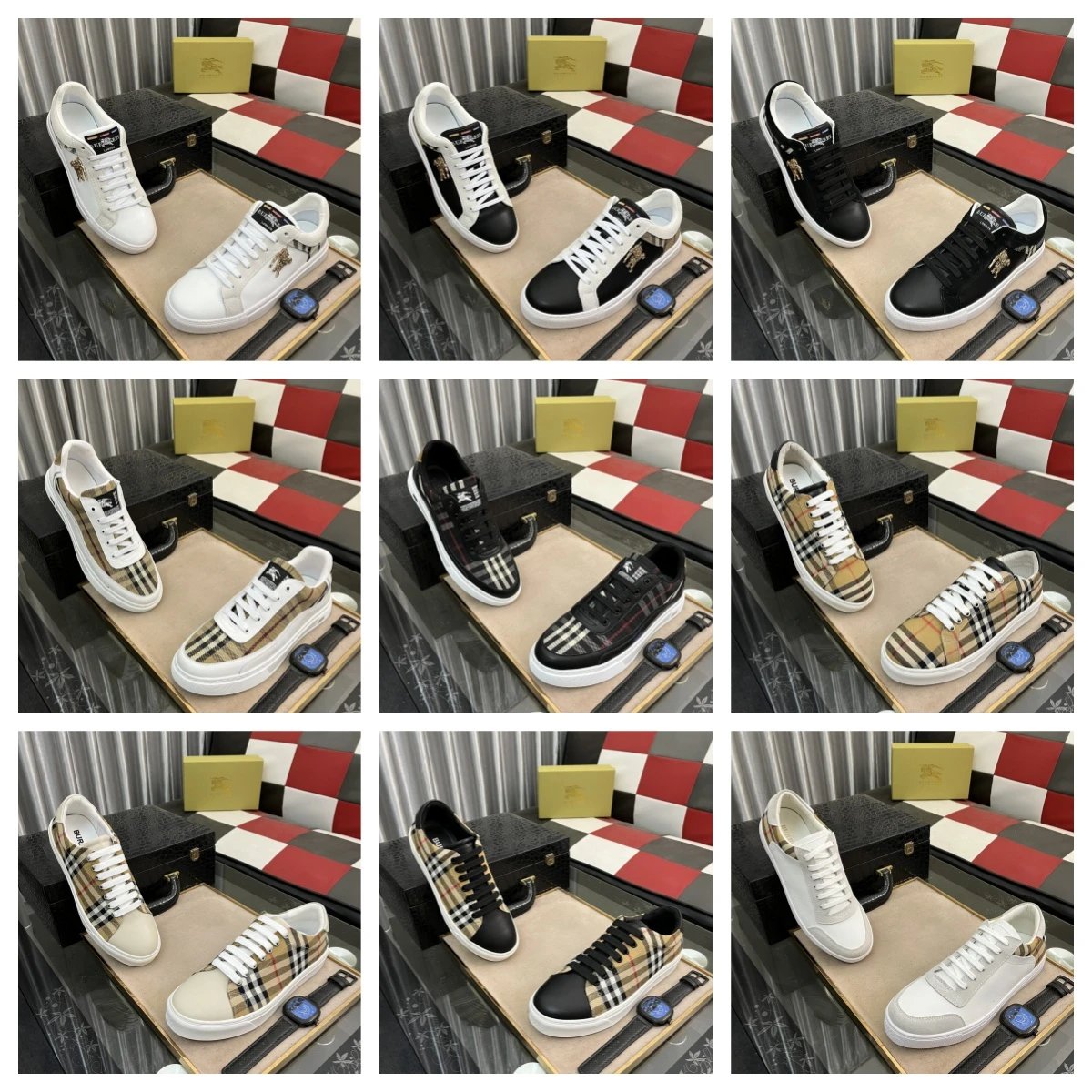 Burberry Check Print Sneakers [28 styles]