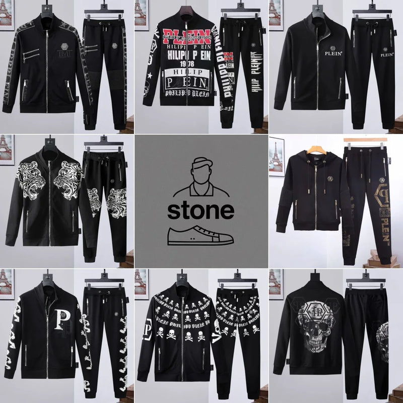 Philipp Plein Hoodie Suit [Multiple Designs Including Skull, Tiger, Logo & Graphic Prints]