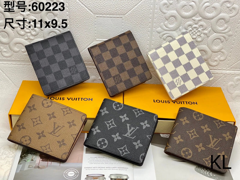 Louis Vuitton Damier and Monogram Wallets [6 styles]
