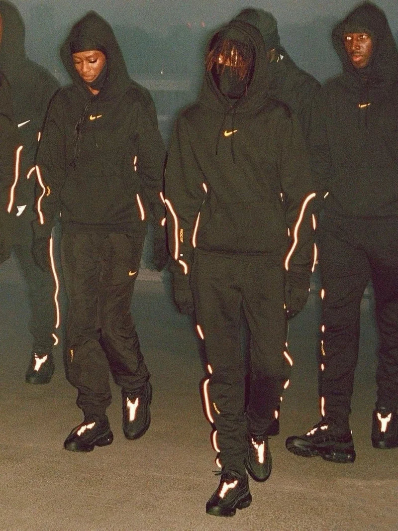 Nike x Stussy B22 Reflective Hoodie & Pants Set [Top Quality]