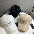 Prada Re-Nylon Faux Fur Baseball Cap | 7575120535