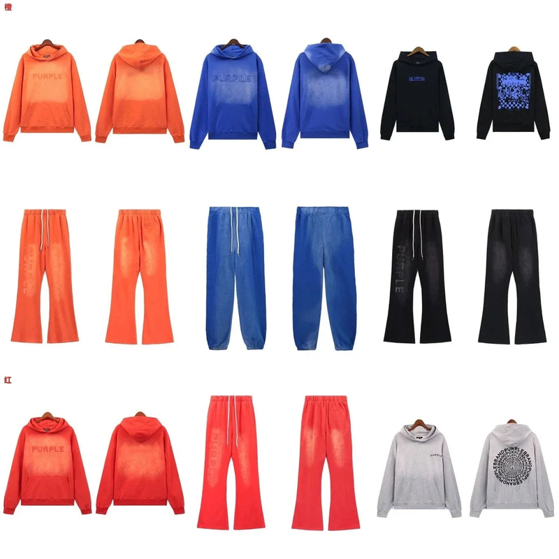 Purple Gradient Hoodie & Pants Set [Multiple Colors]