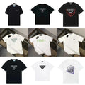 Prada Fendi Triangle Logo T-Shirt [High Quality]