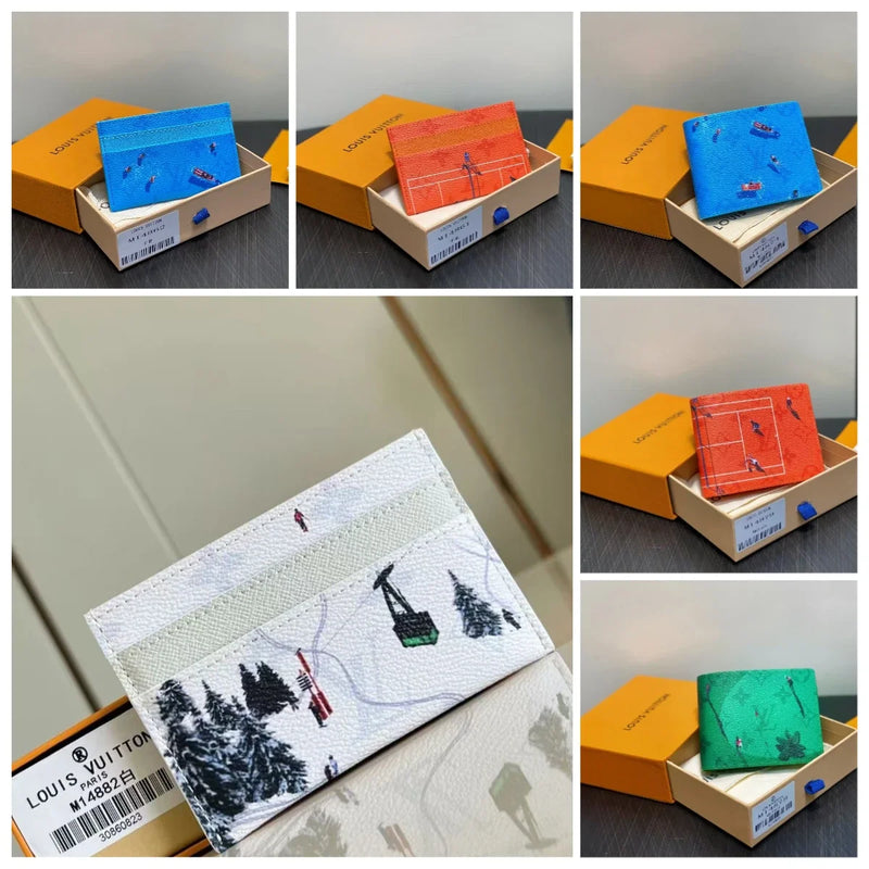 Louis Vuitton Monogram Ski Resort Card Holder Wallet [8 Styles]