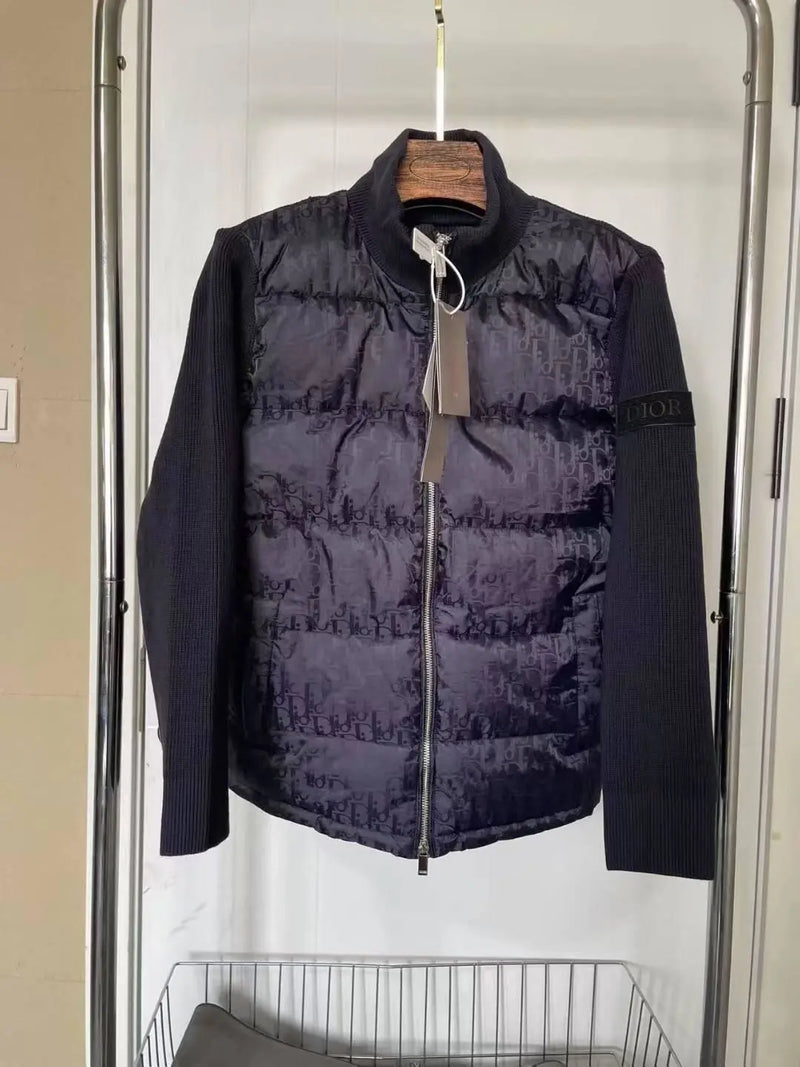 Dior Oblique Down Jacket/Sweater Hybrid with ZIP Closure | 7575489594