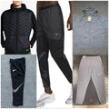 Nike Trail Running Print Sweatpants Long Sleeves [Black & Grey Hooded Jackets + Matching Pants] | 7573333788