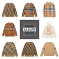 Burberry Check Pattern Sweaters and Cardigans [40 styles]
