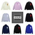 Ami Paris Heart Logo Sweaters and Cardigans