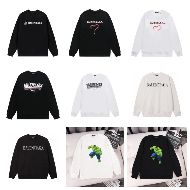 Balenciaga Logo & Hulk Graphic Sweatshirts [20 styles]