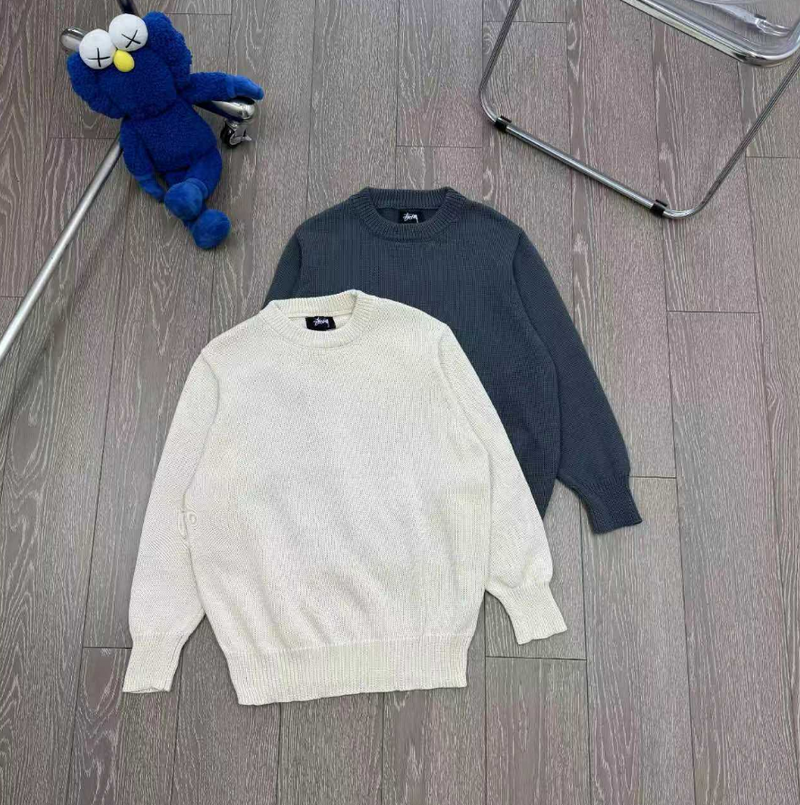 Stussy Ribbed Crewneck Sweater [2 styles]