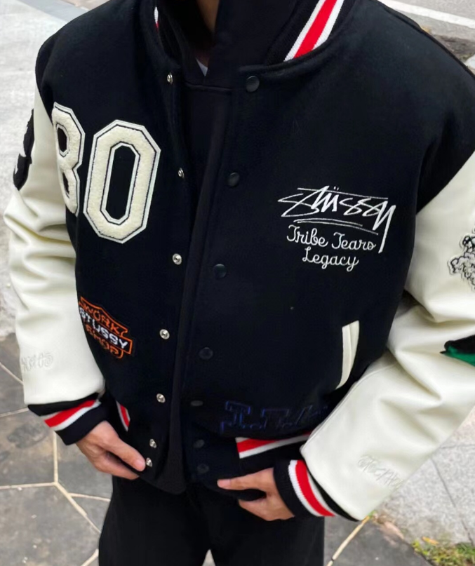 Stussy Tribe Tears Legacy Baseball Jacket [4 styles] | 7596890017