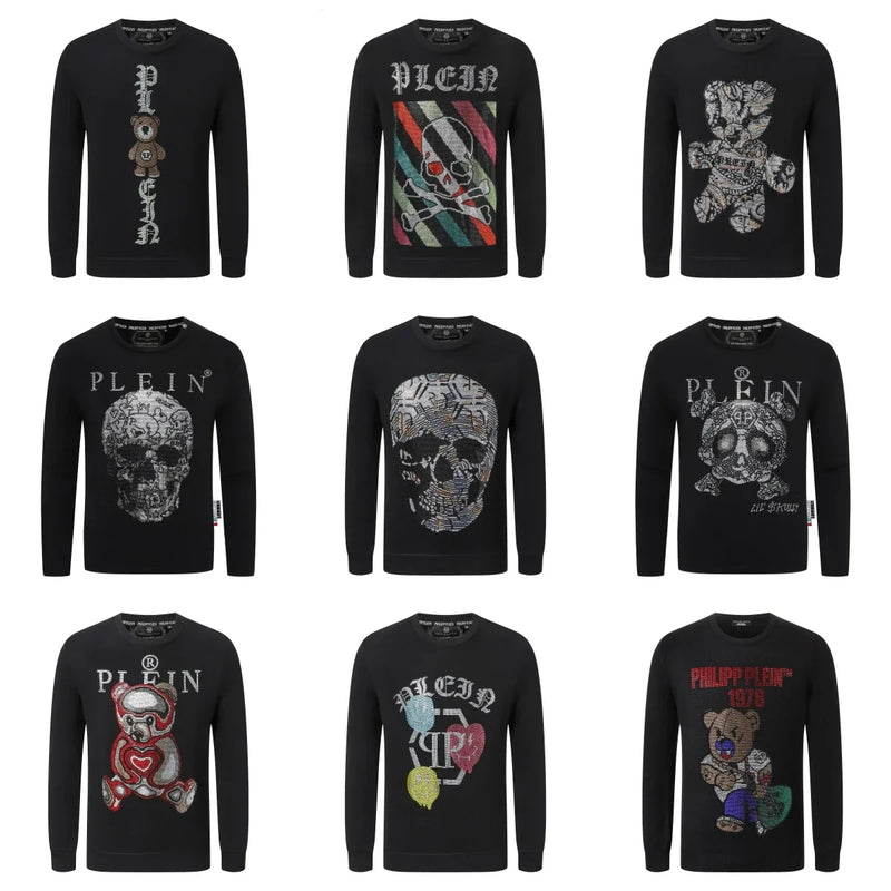 Philipp Plein Skull & Teddy Bear Embellished Sweaters