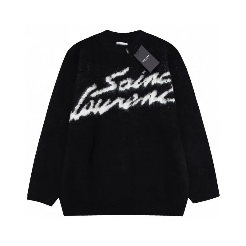 Saint Laurent Graffiti Knit Sweater