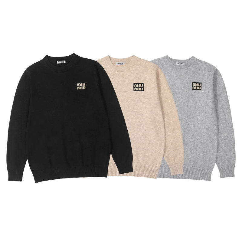 Miu Miu Logo Knit Sweater [10 styles]