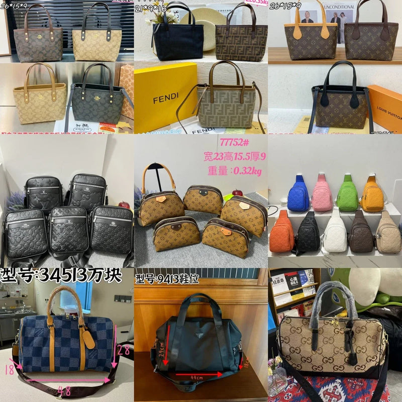 Coach, Fendi, Louis Vuitton, Gucci, Prada Bags