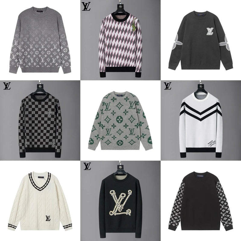 Louis Vuitton Monogram & Checkered Sweaters [17 styles]