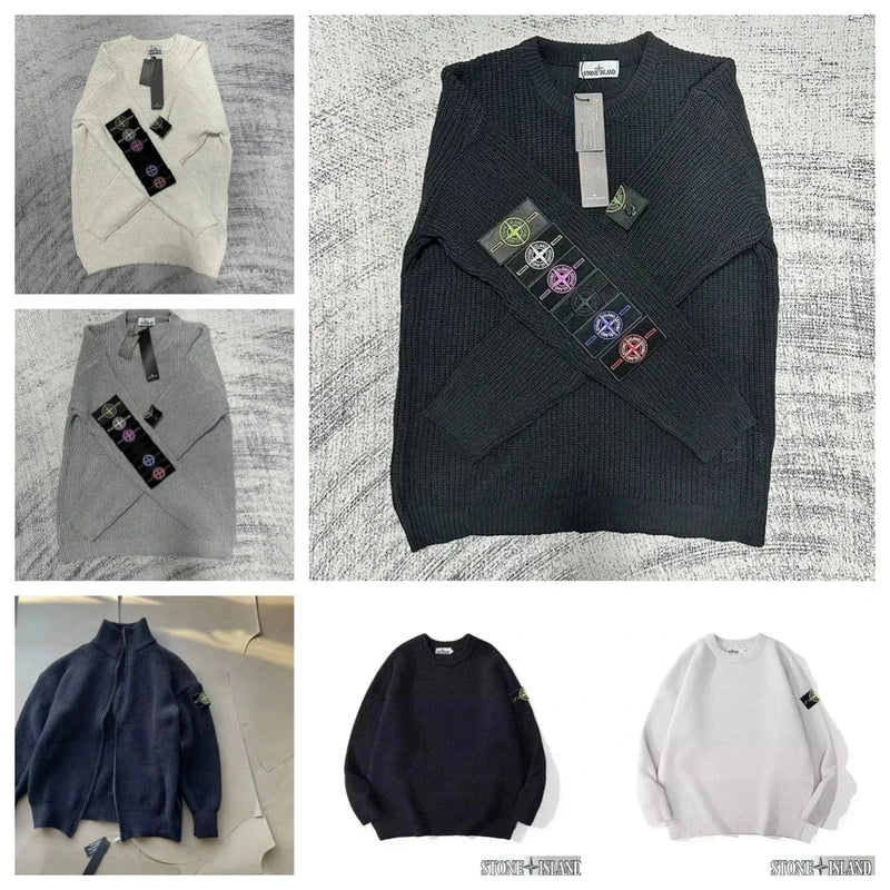 Stone Island Ribbed Crewneck Sweater [Multiple Colors & Styles]